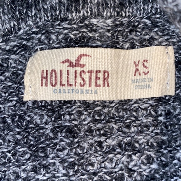 HOLLISTER cold shoulder cowl neck sweater dark grey Merle XS - Picture 12 of 12